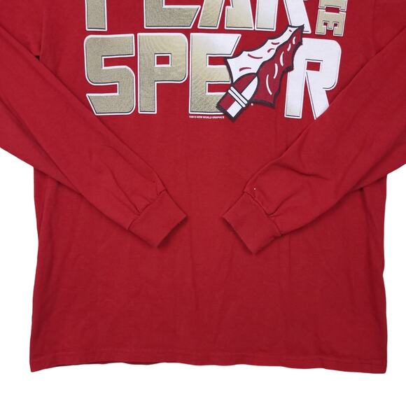 Florida State Seminoles Men’s Long Sleeve Shirt Medium Red 2014 Fear the Spear - Picture 10 of 16